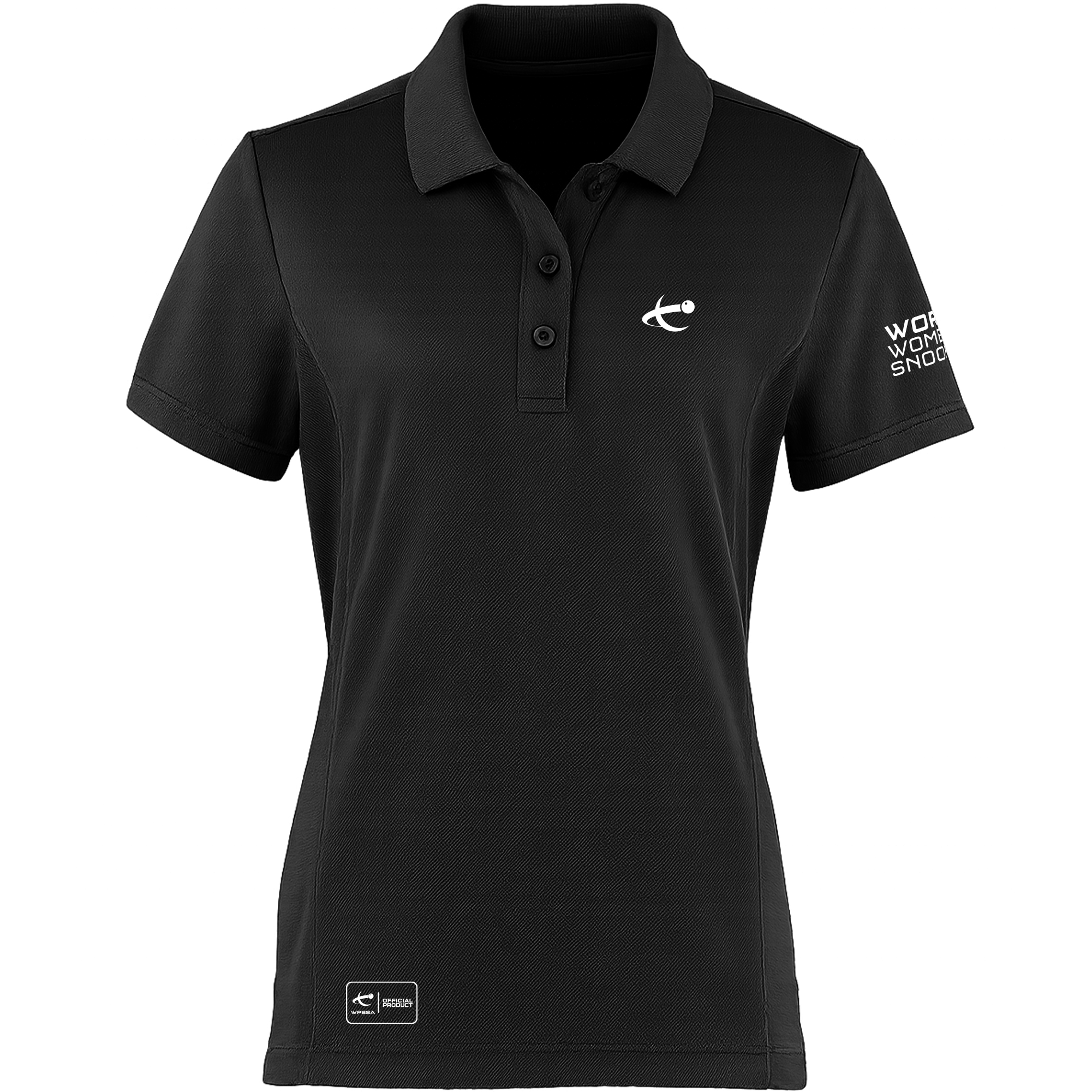 WWS Female Black Polo