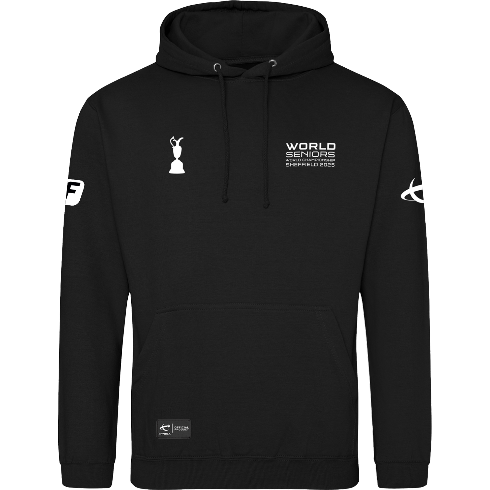 World Seniors Official 2025 Deep Black Hoodie