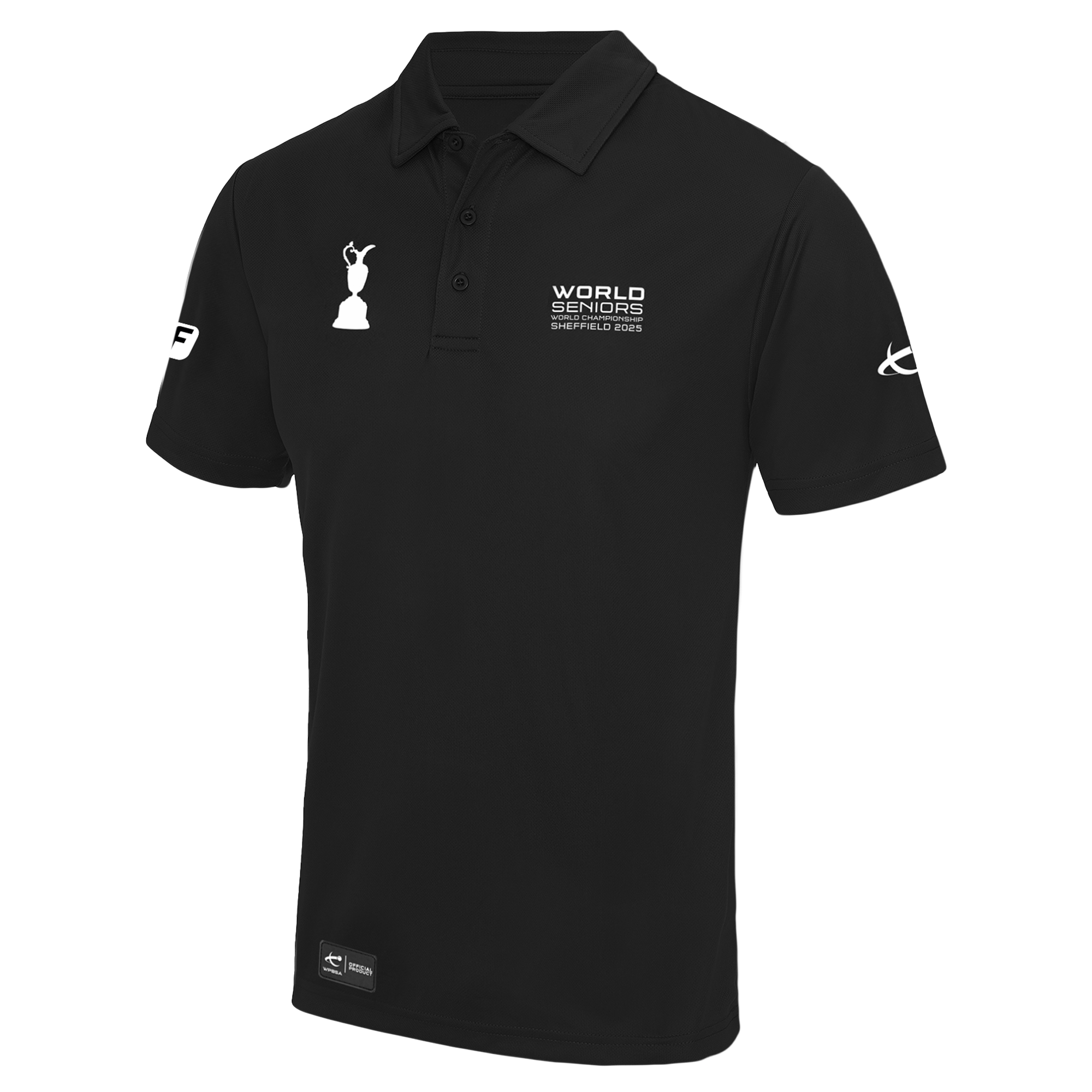 World Seniors Official 2025 Black Polo
